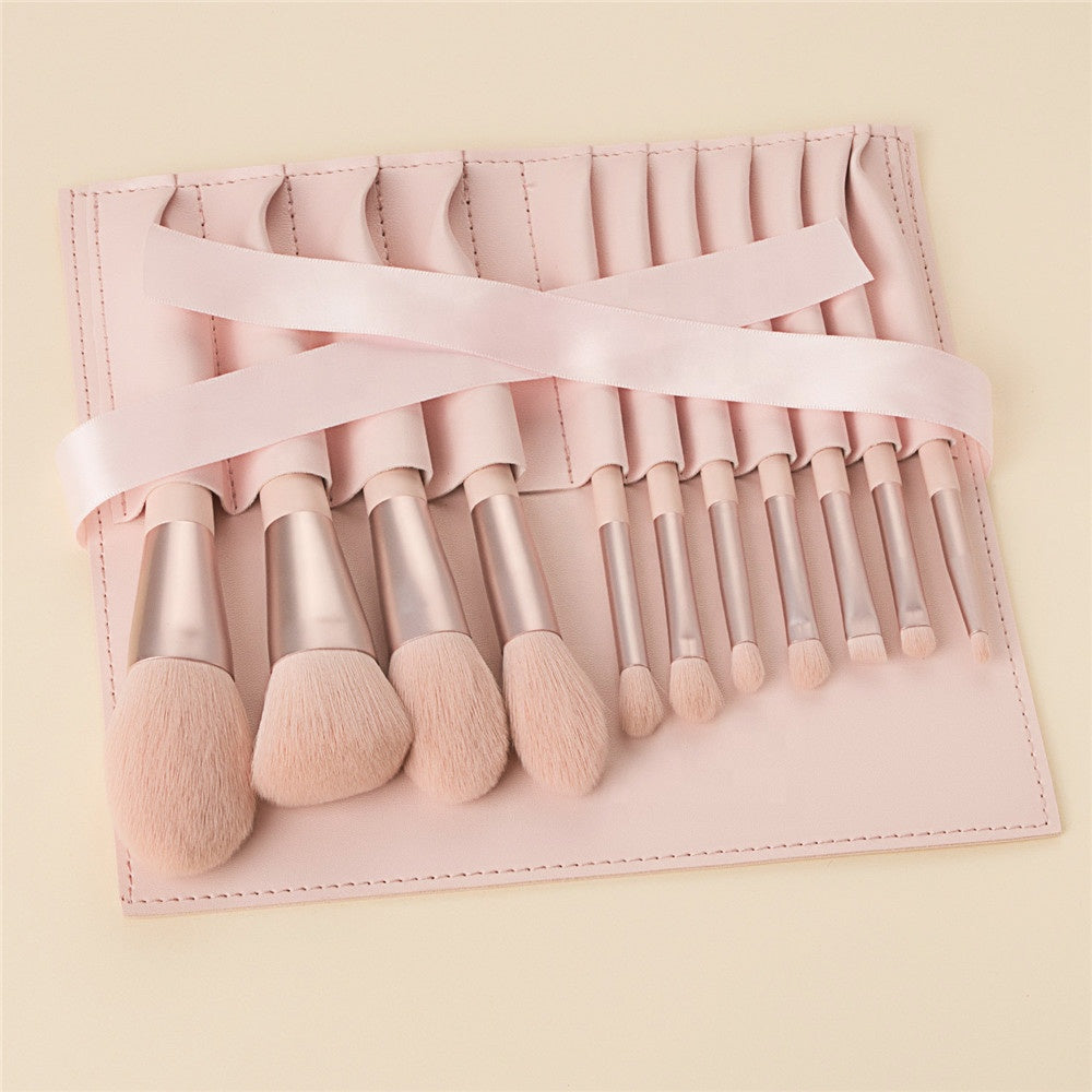 OEM ODM Low MOQ 11 Pcs Pink Custom Logo Makeup Brushes Set Makeup Tools Private Label - My Store