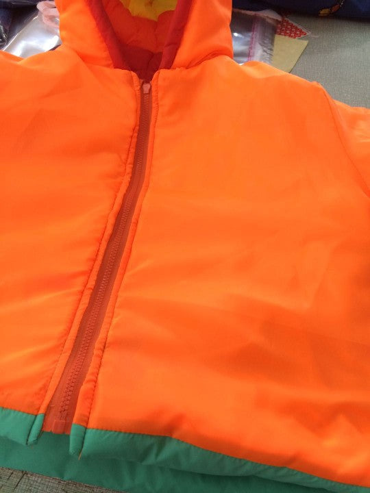 Winter  Women Fashion Rainbow Winter Hoodie Coats Short Puffer Bubble Jacket Women Coats Bubble Coat Puff Jacket