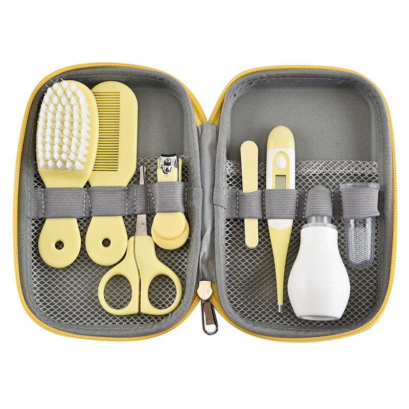 8pcs Deluxe Baby Nail Cutter Infant Health Care Kit Baby Grooming Kits Baby Nail Clippers Set