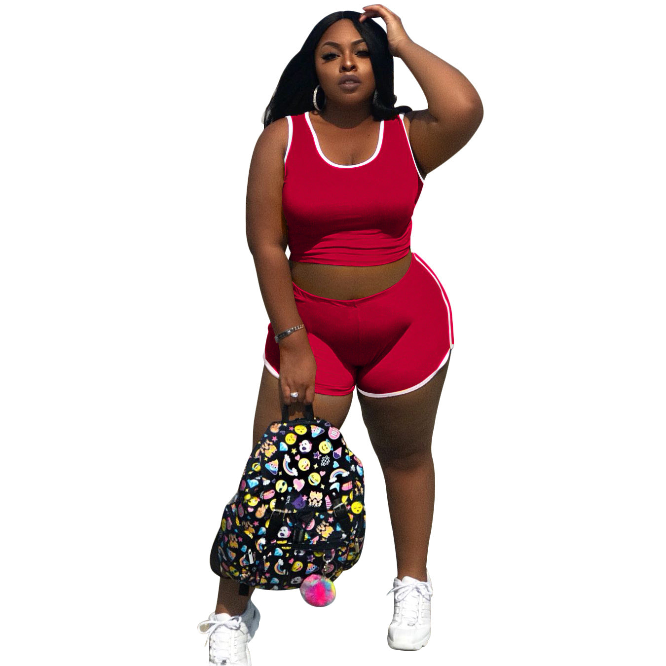 2021 New Arrival Fitness Activewear Workout Jogger 2 Piece Pants Set Plus Size Women Clothing Two Piece Set