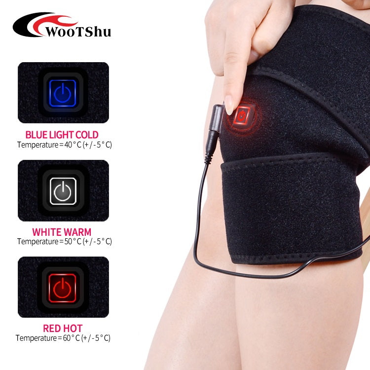 Hot-Sale Adjustable Heated Therapy Health Care Knee Brace Wrap for Winter Relief Cold and Pain