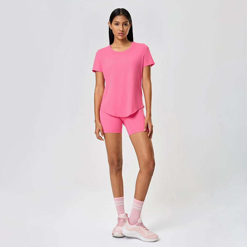 Xsunwing Wholesale Recycled Sustainable Eco Friendly Fitness Yoga Wear Gym Activewear Top Sportswear Women Sport Shirts WDQ075
