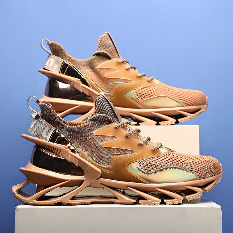 Running Shoes for Men Summer Fashion Blade Sneakers Cushioning Soles Mens Athletic Shoes Outdoor Reflective Leisure Sneaker