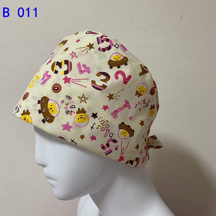 Dental Scrub Hats Medical Hat Surgical Scrub Caps Doctor Scrub Hats Medical Uniforms Cpas With Sweat Band and Strips