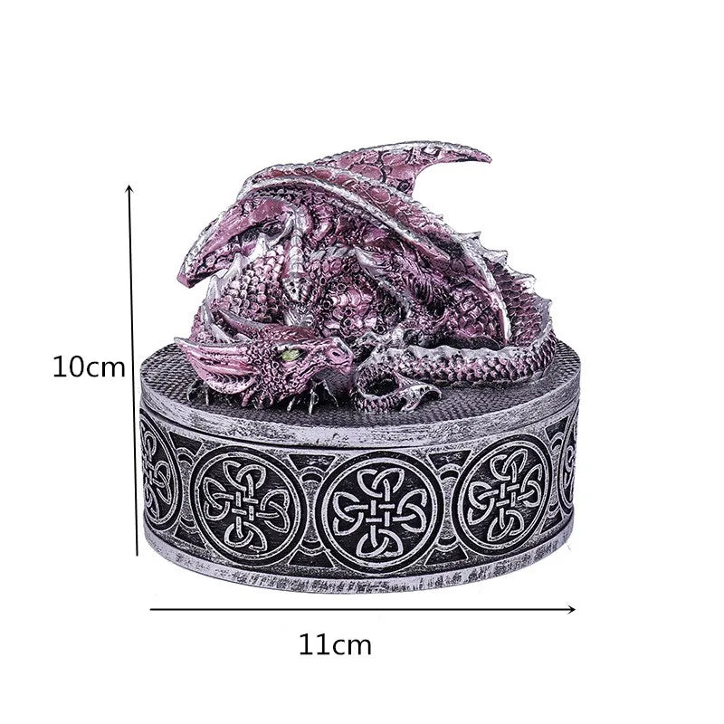 Jewelry Box Resin Dragon Crafts Jewlery Organizer Storage Jewelry Boxes and Packing