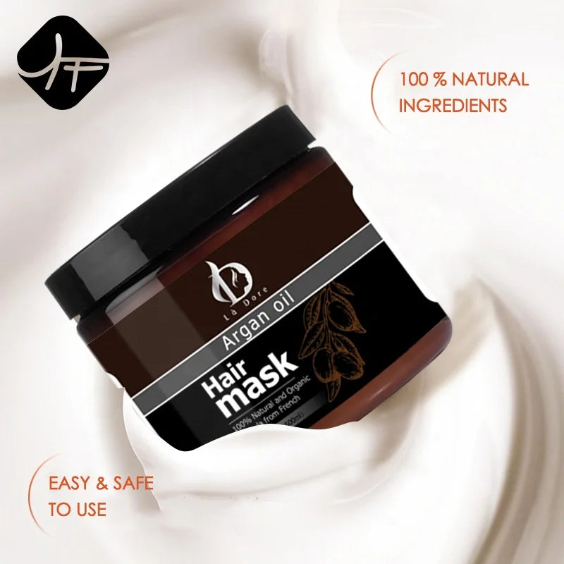 Private Label Vegan Hair Care Korean Smoothing Organic Natural Argan Oil Hair Mask Treatment