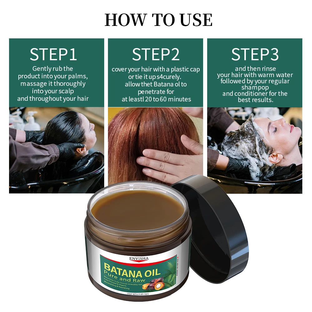 Hot Selling Vegan Nourishing and Hydrating Scalp Hair Care Product Hair Growth Butter Batana Oil for Hair Growth