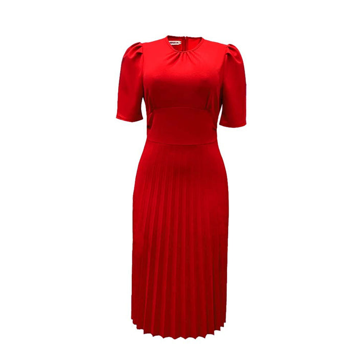 A0202-Summer Business Career Dresses Pleated Dress Women African Dresses