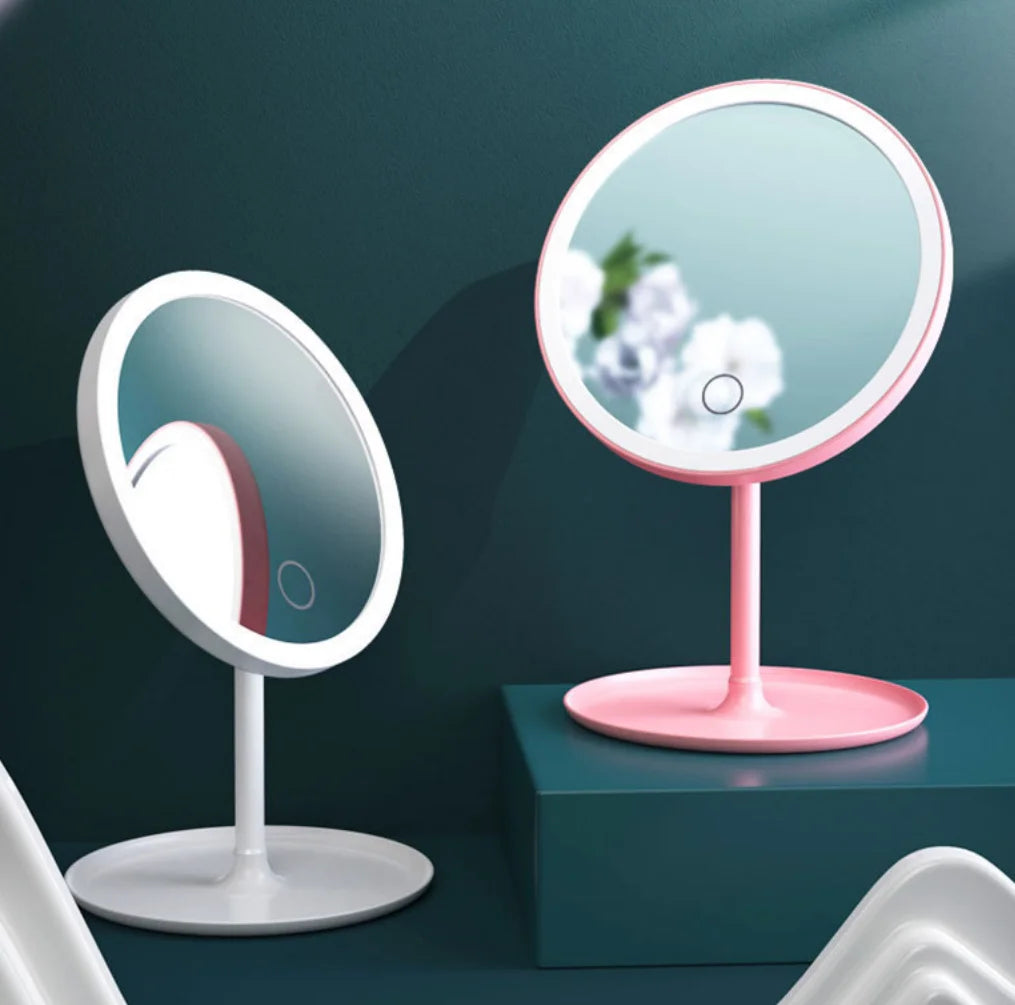 Led Light Makeup Mirrors Desktop Vanity Smart Make Up Mirror