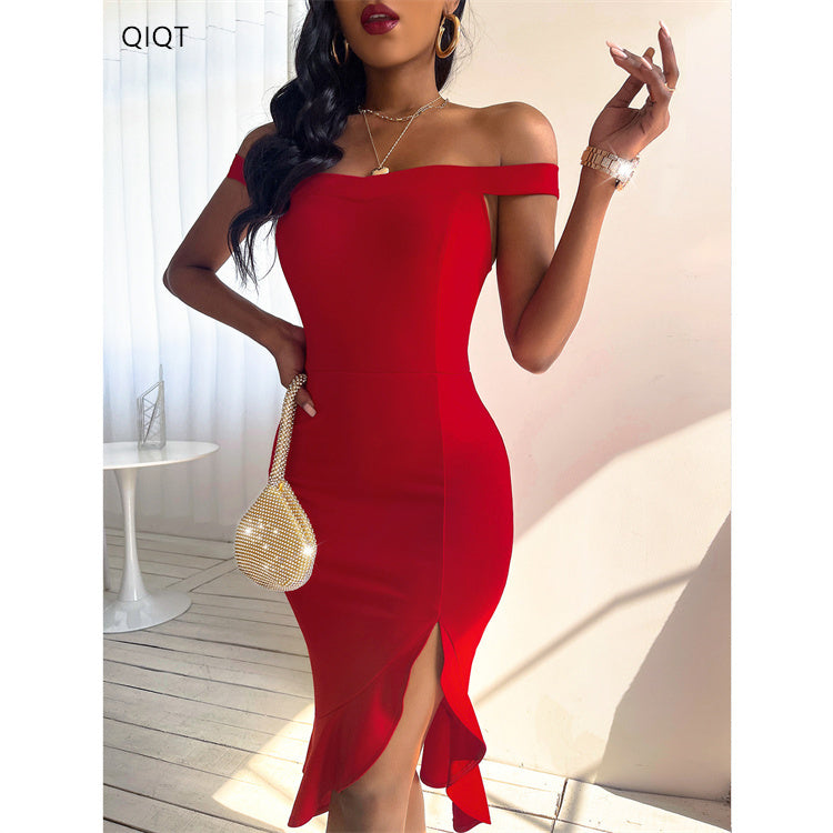 Amazon Bodycon Dress Formal Dresses Women Office Party Dinner Dresses for Ladies Long