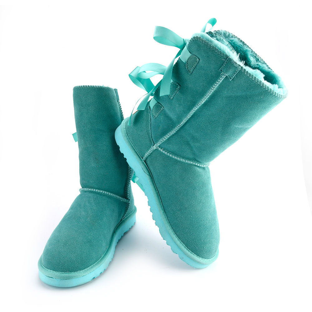 Factory Direct Sale Wholesale Fashionable Winter High Boot Multi- Bowknot Woman Snow Boots