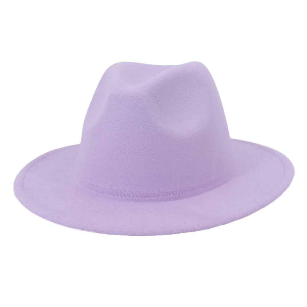 High Quality Children Jazz Fedora Hat Solid Fedora Hats for Kids