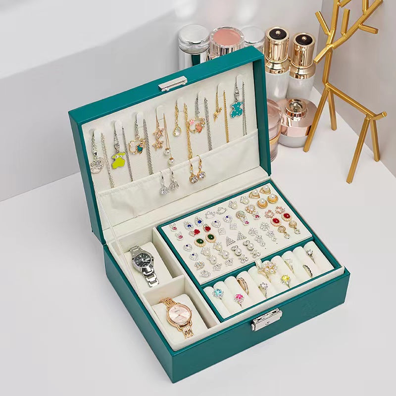 Large Capacity Multi-Layer Jewelry Storage Box Earrings Earrings Necklace Ring Jewelry Display Jewelry Organizer