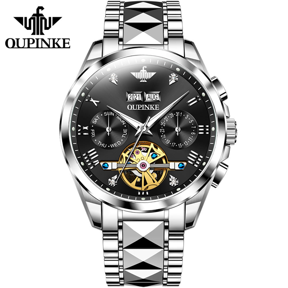 Oupinke 3186 Luxury Brand Watches Men Automatic Mechanical Watch Waterproof Wrist Watches for Man