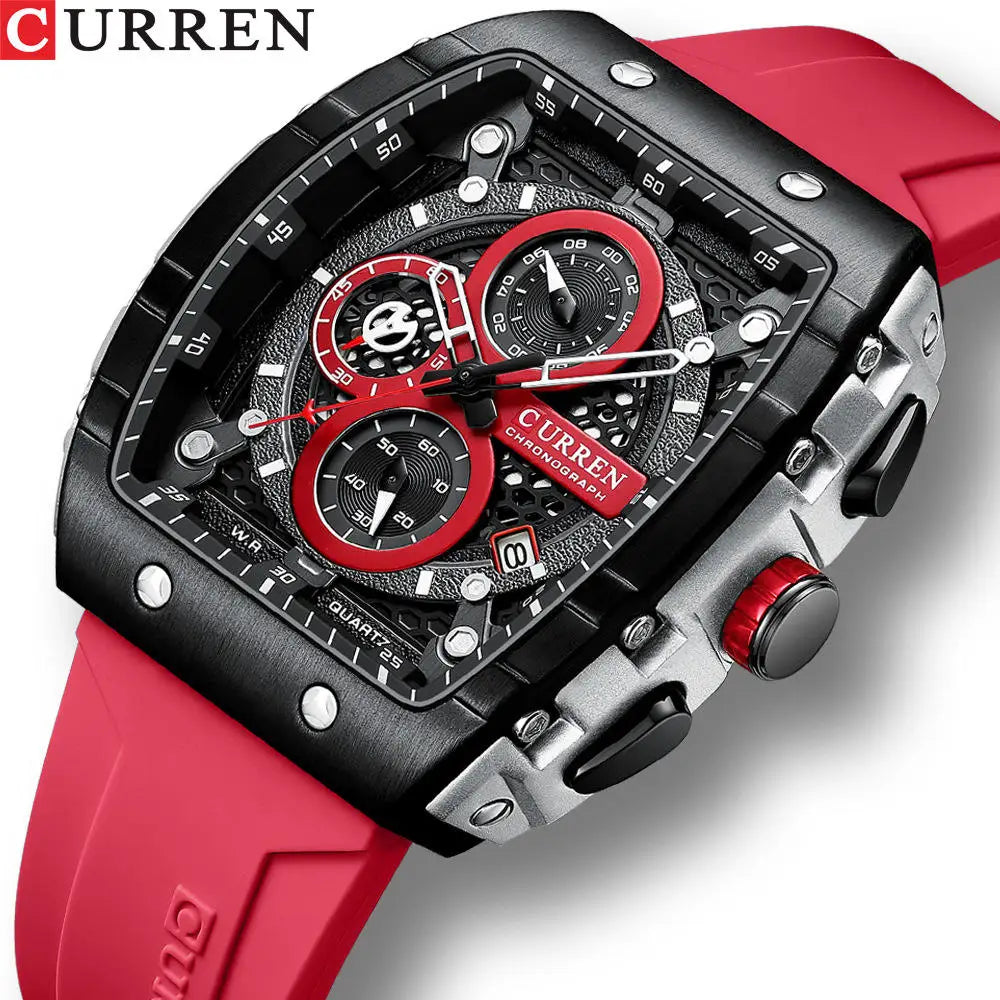 CURREN 8442 Men's Watches  Brand Waterproof Sport Wrist Watch Chronograph Men Quartz Watches Relogio Masculino