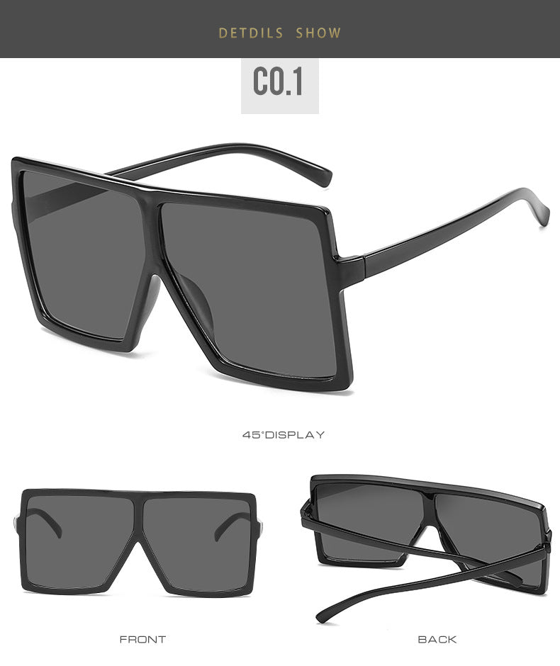 Sunglasses Lens Wholesale Oversized Square Sunglasses Big Frame Sunglasses Women