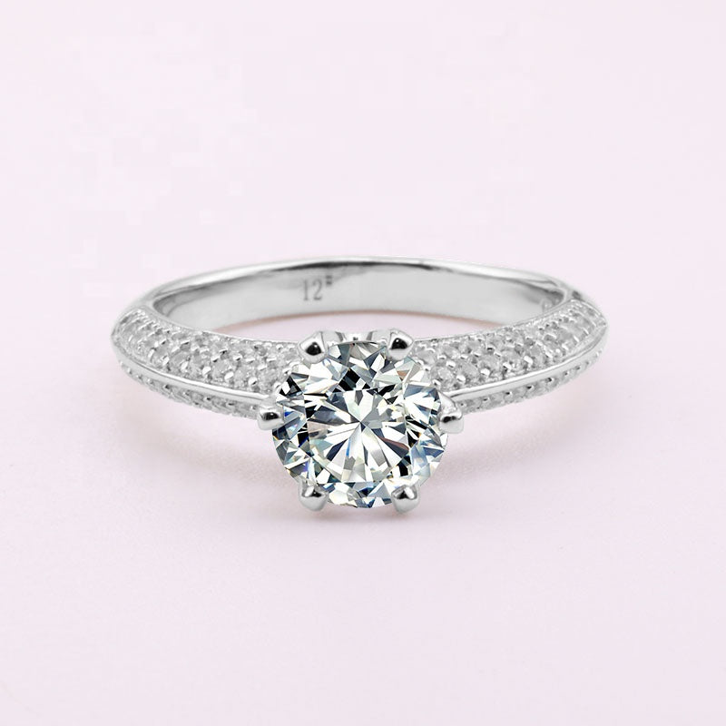 2025 Stone Rings Women  Moissanite Diamond Jewellery Engagement Silver 925 Ring Jewelry