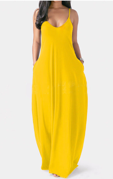 Summer Fashion Maxi Dress Women Suspender Women Dresses Summer Ladies Dresses Women Beach