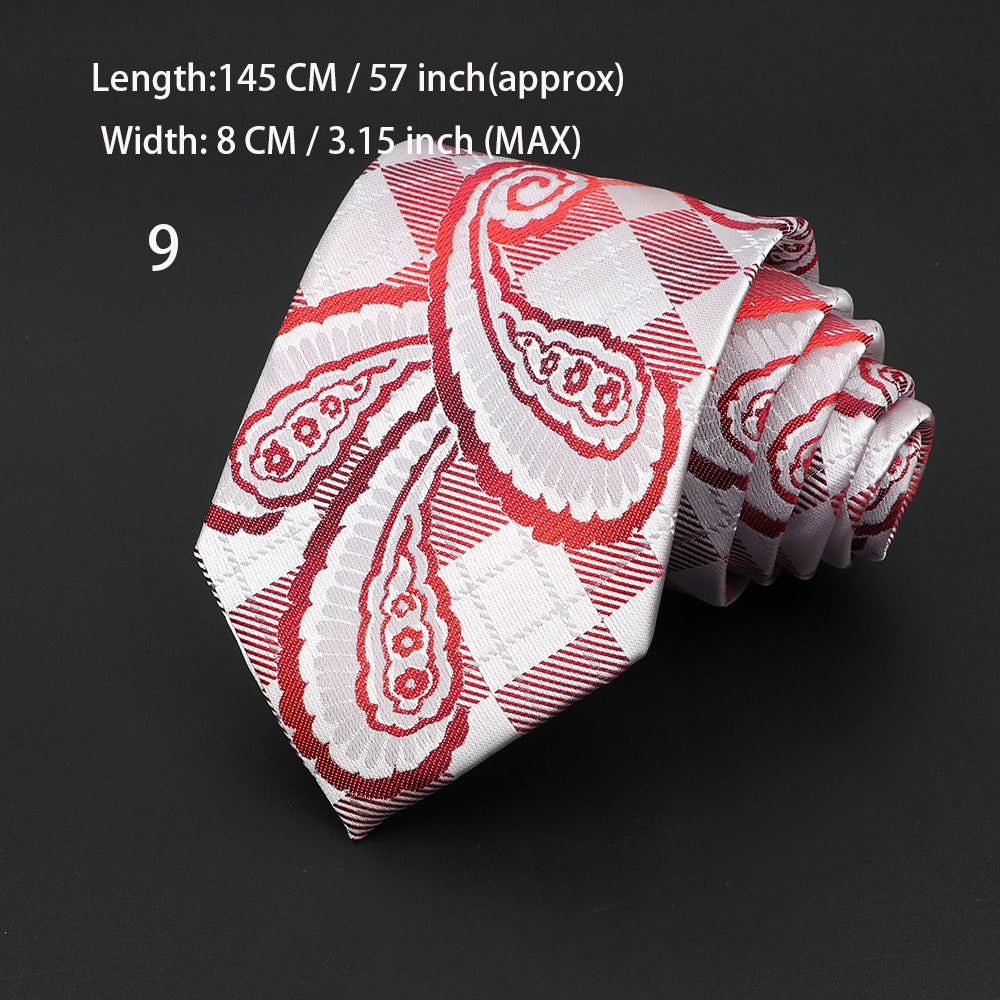 Fashion Neckties Classic Men's Stripe Necktie Royal Blue Wedding Ties Jacquard Woven Silk Men Solid Tie Polka Dots Neck Ties
