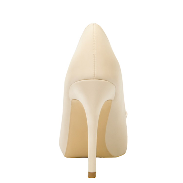 Thin Heel Suede Point Toe Bow Shoes Women Heels