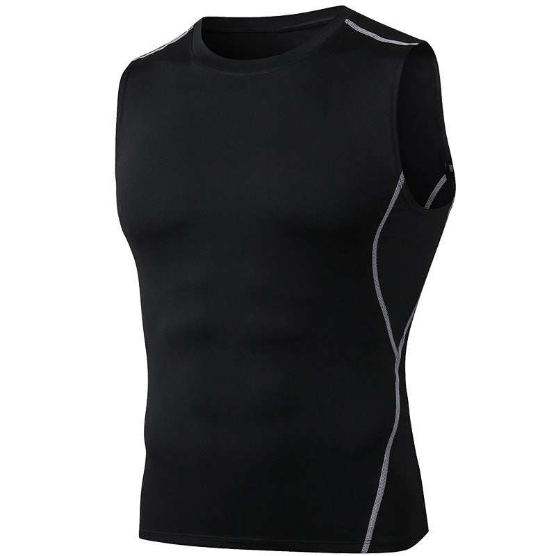 New Collection Sleeveless Man Compression Wear Sport Top Mens Activewear Gym Fitness T Shirt