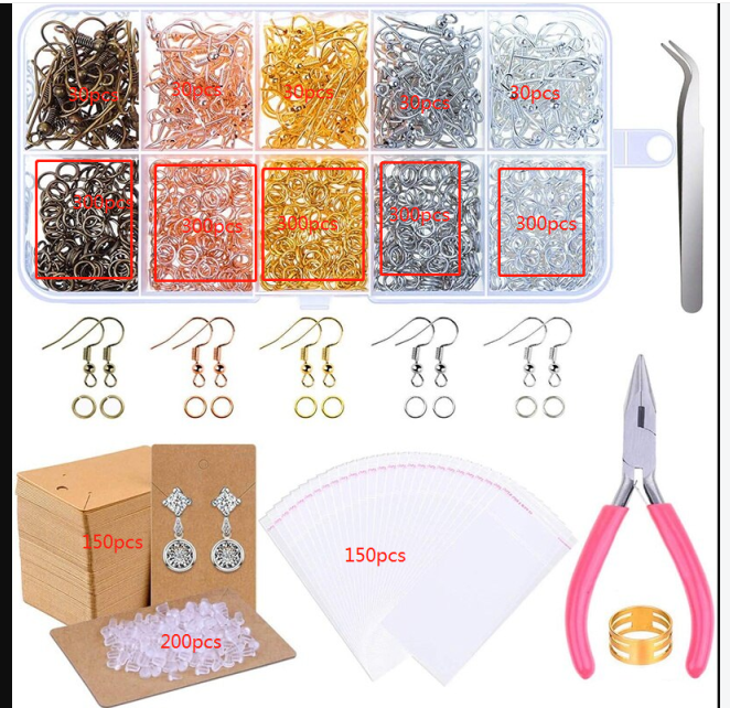 3 Layer 1186PCS Jewelry Making Supplies Jewelry Accessories Bead Wire Tools of Jewelry Finding