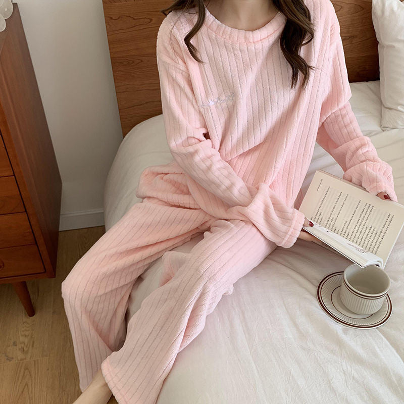 New Design Homefit Textile Wholesale Pajama Flannel for Women Girls Pajamas