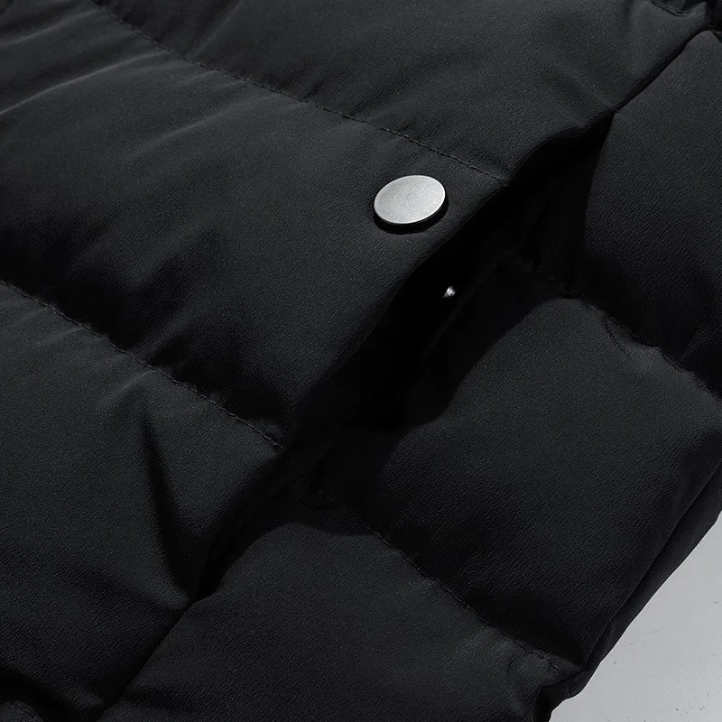 Warm Men's Clothing Coats Winter Men's Jacket and Coats  Windproof Long Sleeve Casual Jacket Coat Puff Bubble  Jacket