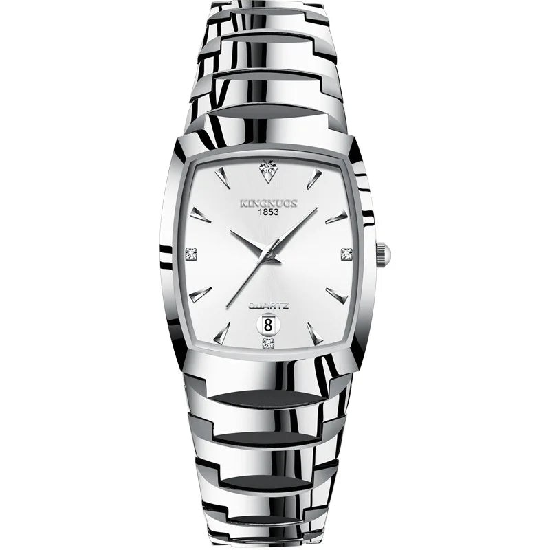 Couple Watches for Lovers Quartz Wristwatch Man Fashion Business Men Watch for Women Watches Tungsten Steel Ladies Watch Xfcs