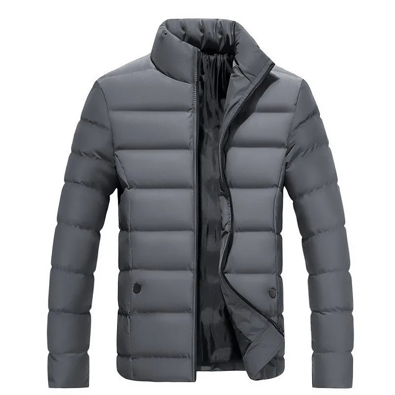 Warm Men's Clothing Coats Winter Men's Jacket and Coats  Windproof Long Sleeve Casual Jacket Coat Puff Bubble  Jacket