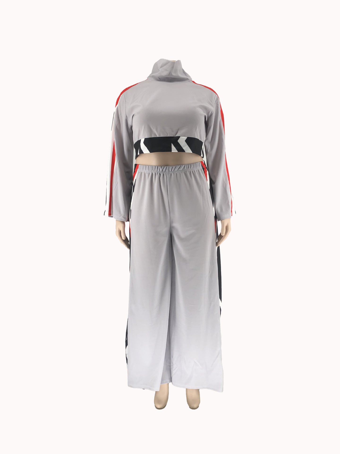 Wholesale Women Long Sleeve Hoodie Trouser Suit Plus Size Activewear Fall Two Piece Set