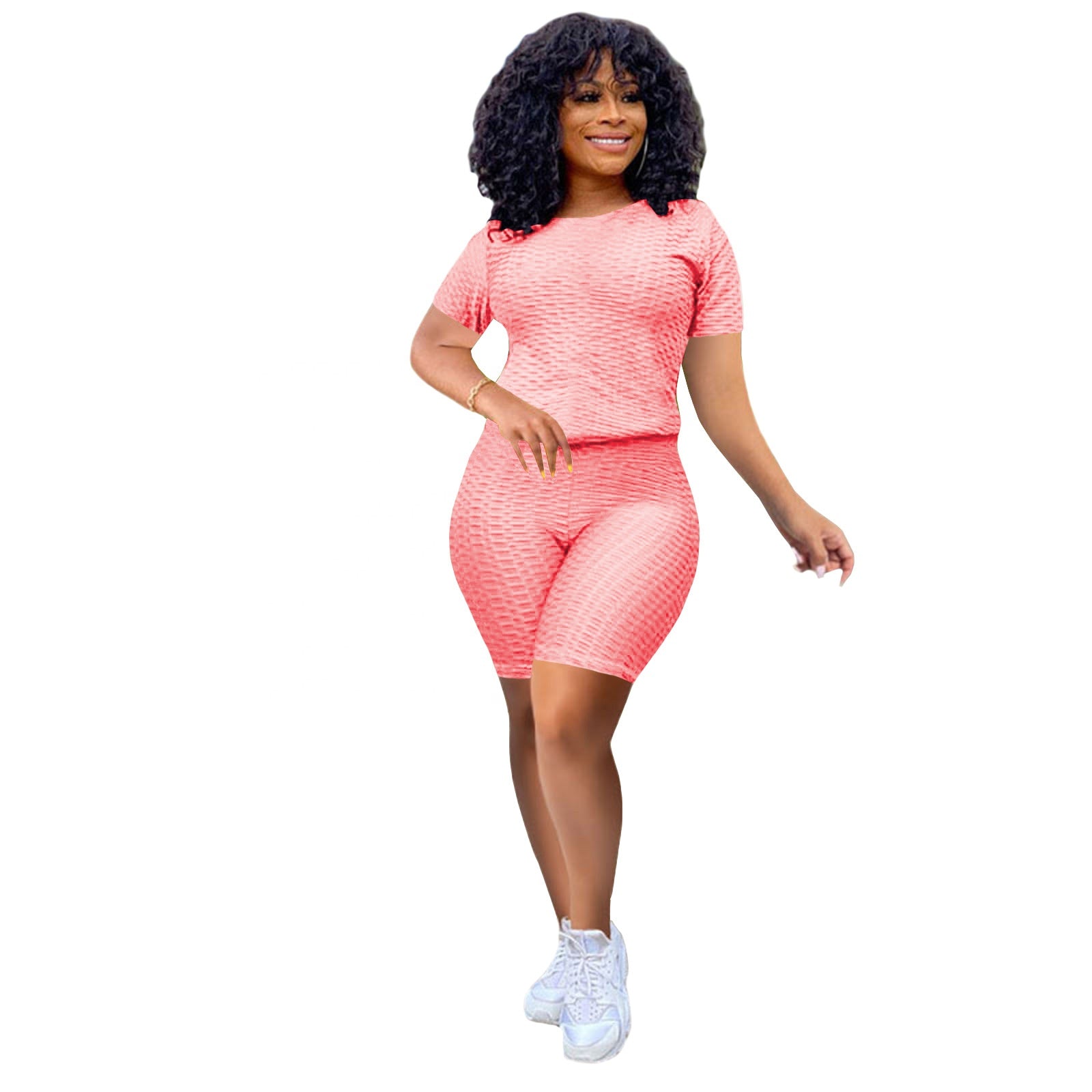LW -  4204  New Arrival Summer Activewear Set  Butt Lift Purple Yoga Set Fitness Women Activewear