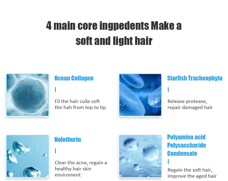 Hair Grow Oil Care Mask Nourishing Anti Dandruff Collagen Conditioner Amino Acid Collagen Smoothing Shampoo Hair Care