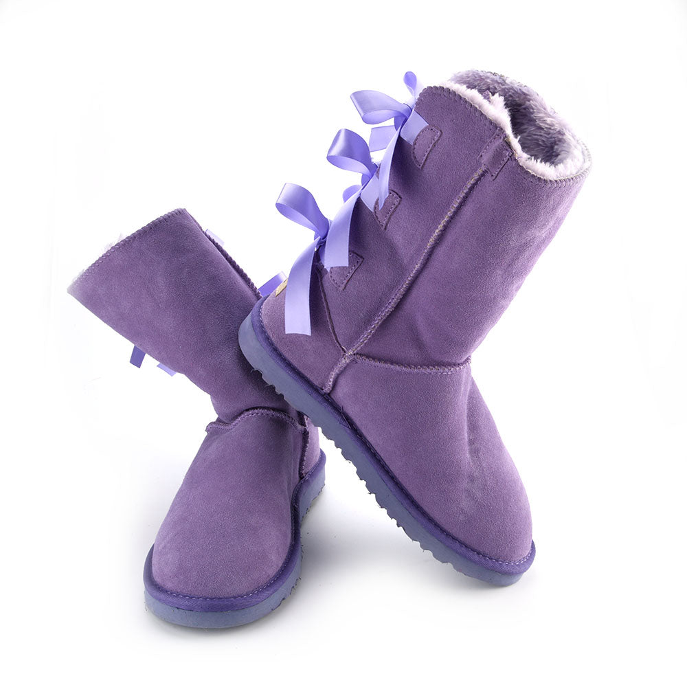 Factory Direct Sale Wholesale Fashionable Winter High Boot Multi- Bowknot Woman Snow Boots