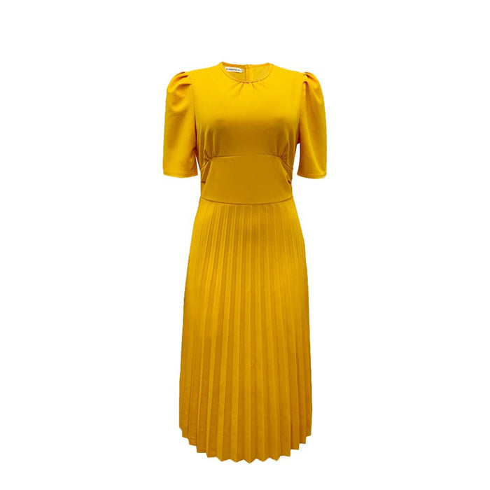 A0202-Summer Business Career Dresses Pleated Dress Women African Dresses