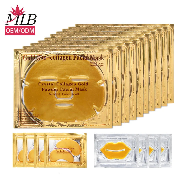 Whitening Skincare Products 24k Gold Skin Care Set Kit (New) Product Set Private Label Logo Cosmetics for Women Skin