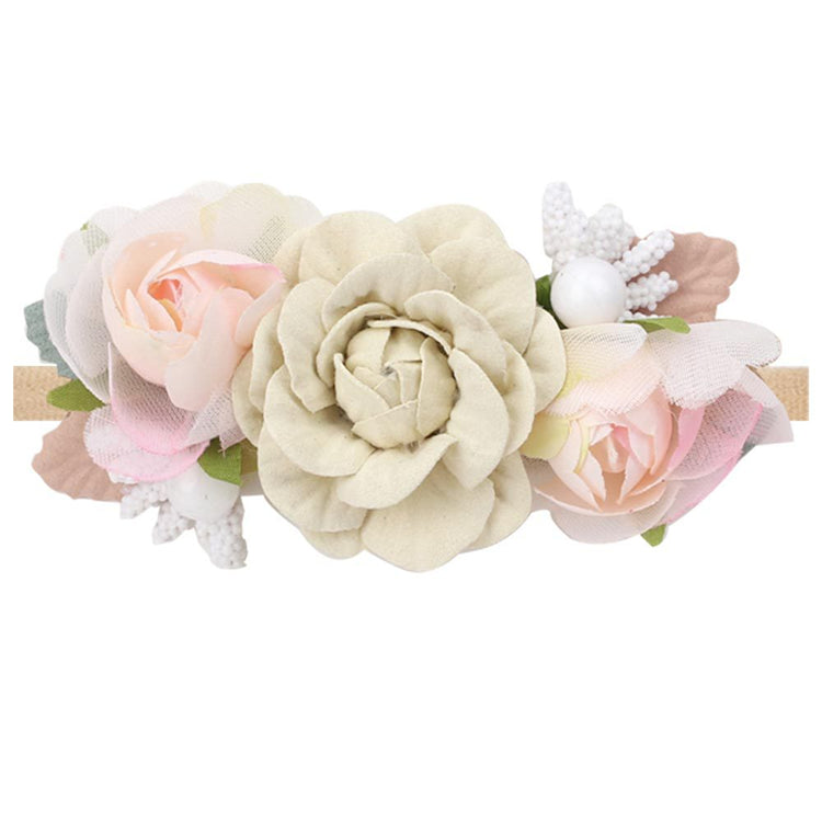 Skincare Flower Baby Headband Girls Bow Kids Hair Accessories Nylon Headband Baby Accessories