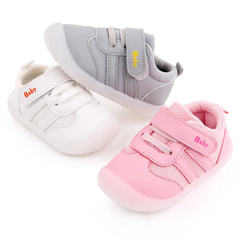 Unisex Baby Shoes First Shoes Baby Walkers Toddler First Walker Baby Girl Kids Soft Rubber Sole Baby Shoe Booties Anti-Slip