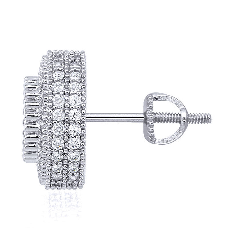 Hailer Jewelry Loose Diamonds Gemstones Moissanite Earrings Sterling Silver 925 Jewellery Hip Hop Jewelry