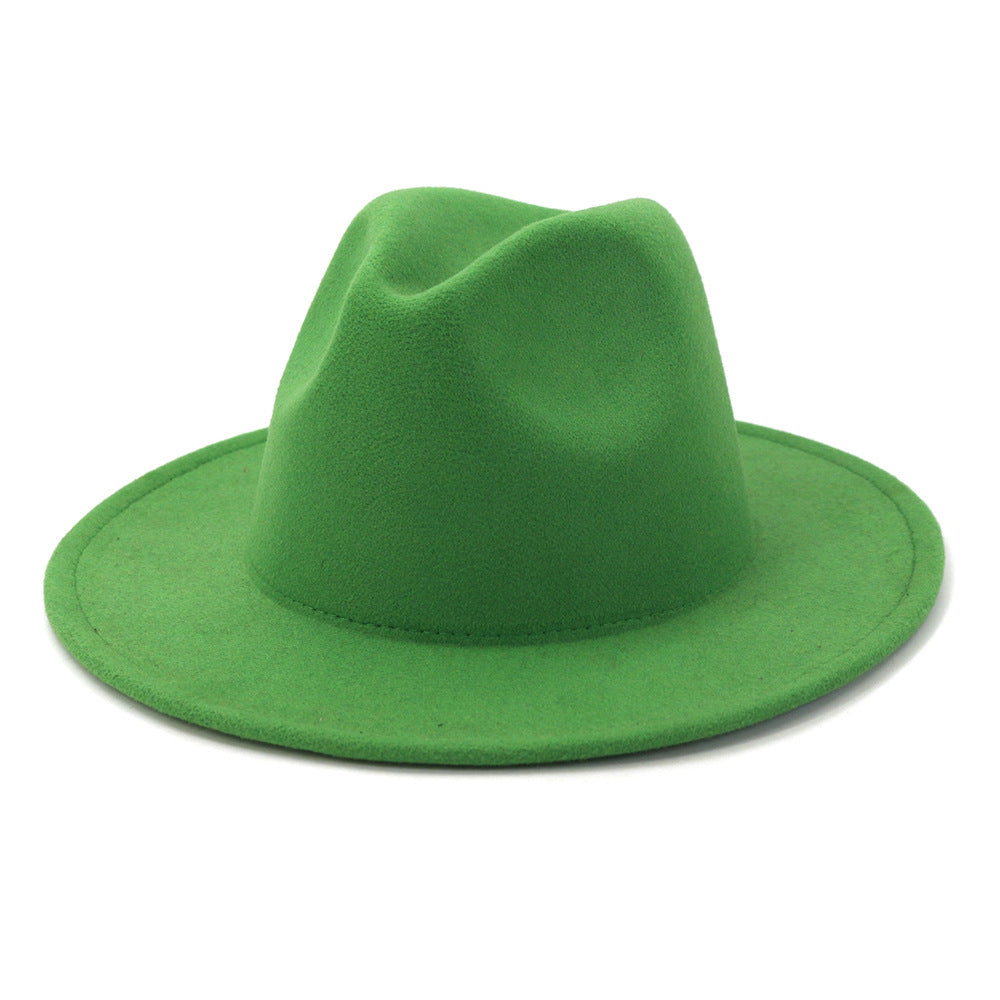 High Quality Children Jazz Fedora Hat Solid Fedora Hats for Kids