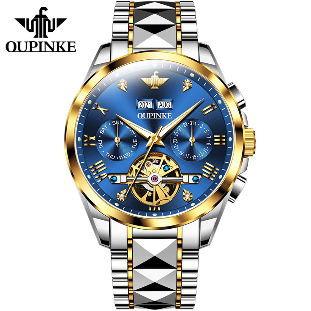 Oupinke 3186 Luxury Brand Watches Men Automatic Mechanical Watch Waterproof Wrist Watches for Man