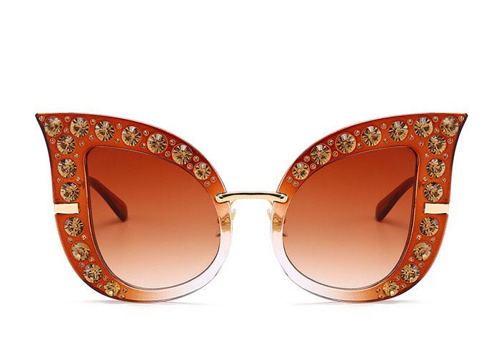 Designer Cat Eye Full Diamond Sunglasses Ladies Sunglasses