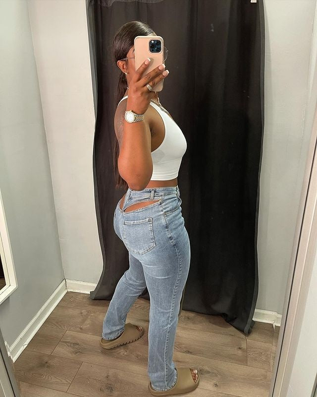 Hot Sell Women Denim High Waist Skinny Jeans Lady Solid Color Butt Lifting Jeans Pant Pantalon Jean Femme