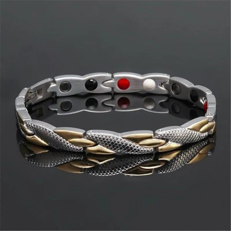 Fashion Jewelry Twisted Therapy Bracelet Health Care Thin Bracelet Weight Loss Jewelry Magnetic Women's Bracelet
