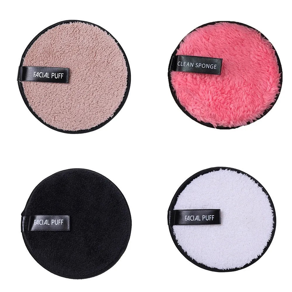 HMU Three Material and Size Microfiber Washable Makeup Remover Cleansing Pads Private Label Cotton Reusable Makeup Removing Pads - My Store