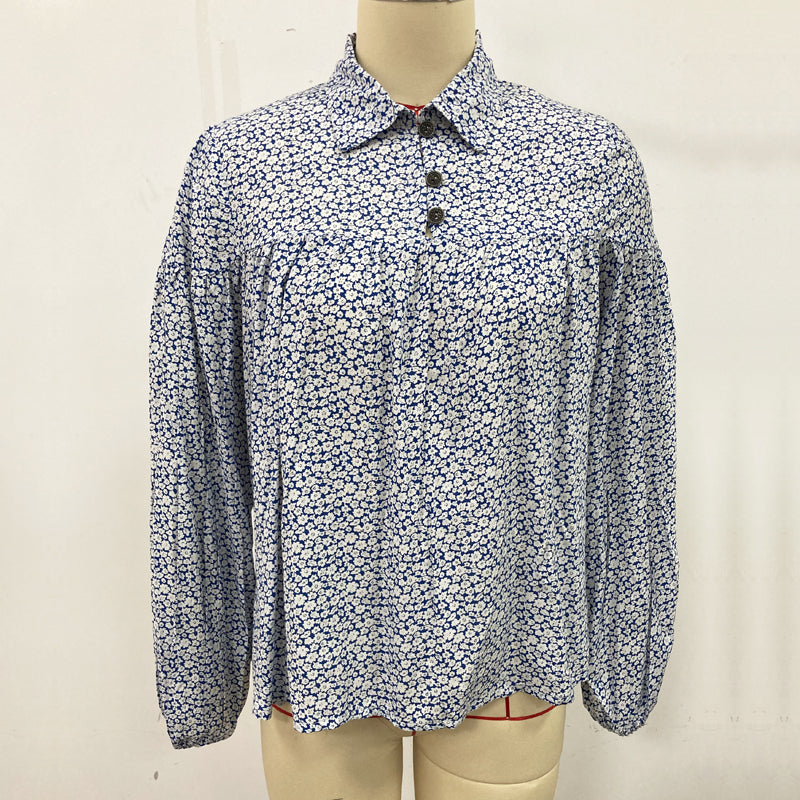 Ikebel Custom Logo Women Blouse Shirt Elegant Office Lady Lapel Tops Plus Size Women's Blouses Shirts