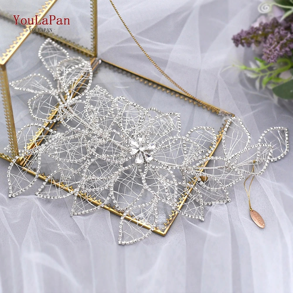 TOPQUEEN Sparkle Belt for Dresses Bridal Rinestone Belt Silver Crystal Belt Wedding Belts for Wedding Dresses Belt SH256-S