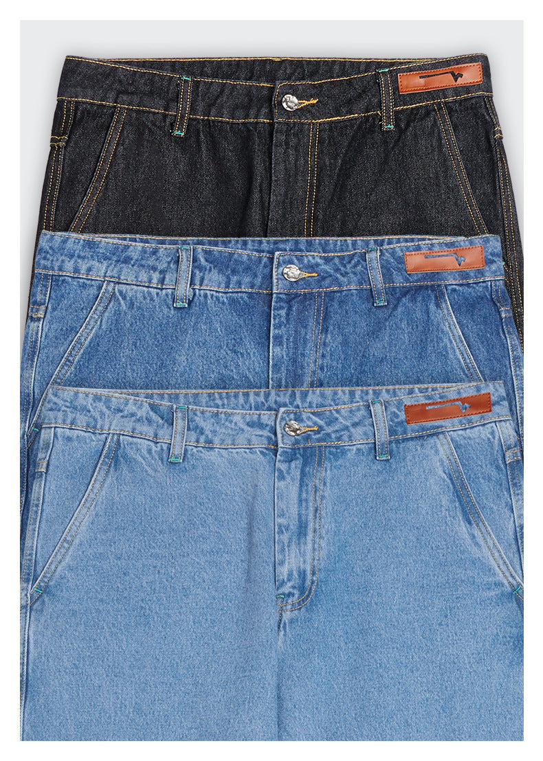High Quality Denim Jean and Oversized Jeans, Men Jean Jacket and Pants Set