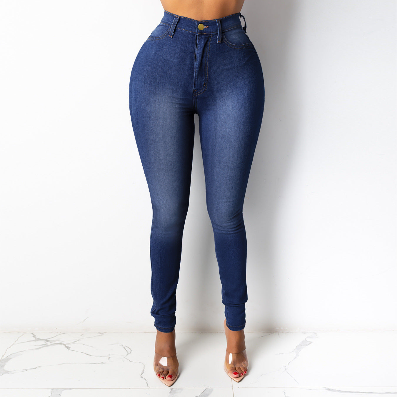 TG040 High Waist Denim Skinny Jeans Women's Pants & Trousers Jeans Pants Women Jean