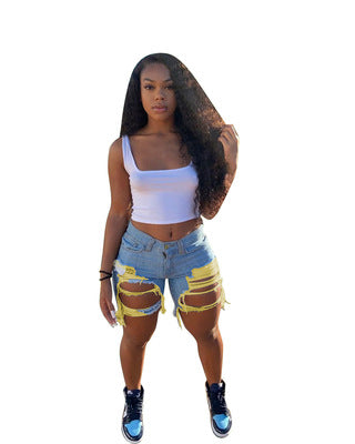 Amazon Jean Shorts Women Ripped Tassel Light Colored Washed Women Jeans Shorts Women Jeans